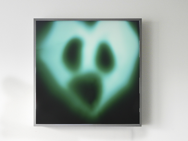 Ectoplasme photogram rayograph green duratrans lightbox ghost