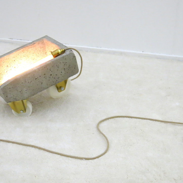 The Intruder Swiss Art Awards Amphora concrete light gold wheel